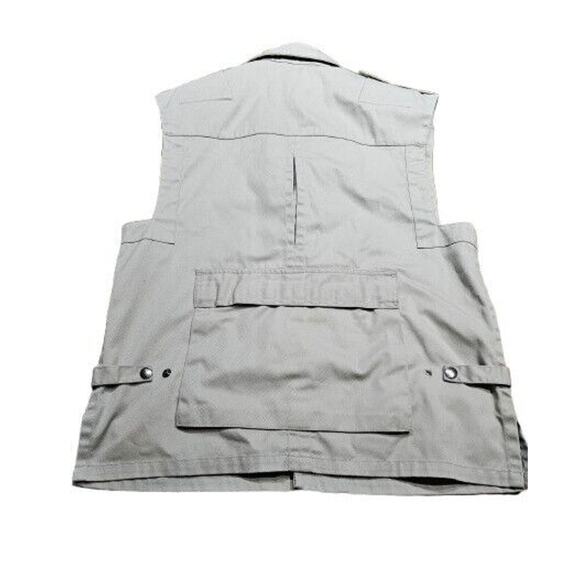 Tilley Endurables Tan Mens Medium Vintage Cargo Safari Vest Fishing Jacket - Picture 2 of 7